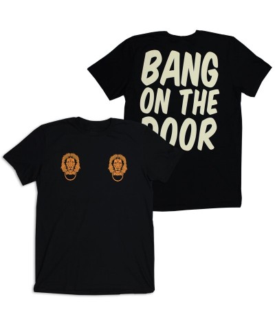 Fjokra BANG ON THE DOOR BLACK T-SHIRT $7.55 Shirts