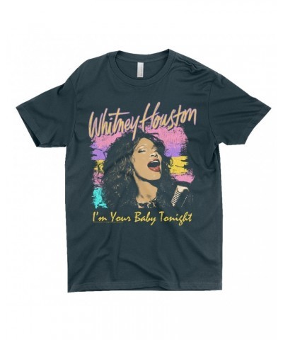 Whitney Houston T-Shirt | I'm Your Baby Tonight Colorful Illustration Shirt $12.59 Shirts