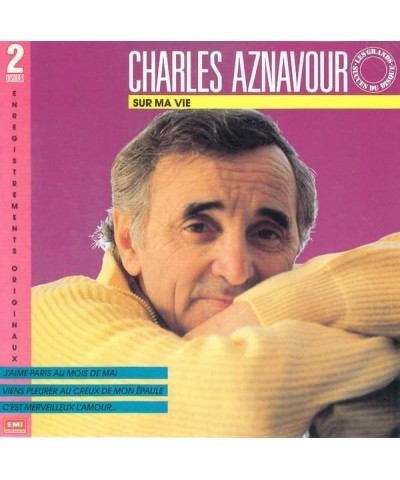 Charles Aznavour Sur Ma Vie CD $15.34 CD