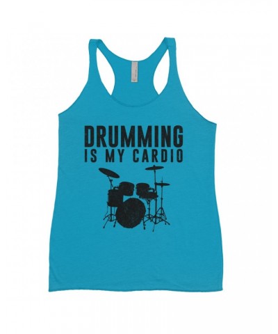 Music Life Ladies' Tank Top | Drumming Is My Cardio Shirt $6.82 Shirts