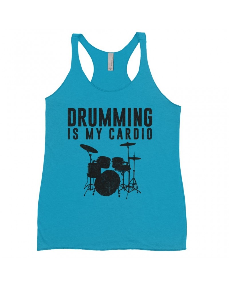 Music Life Ladies' Tank Top | Drumming Is My Cardio Shirt $6.82 Shirts