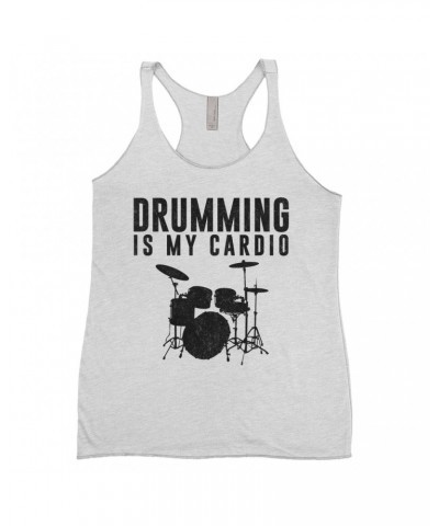 Music Life Ladies' Tank Top | Drumming Is My Cardio Shirt $6.82 Shirts