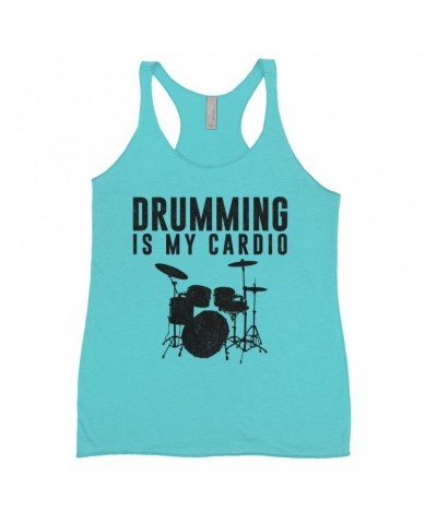 Music Life Ladies' Tank Top | Drumming Is My Cardio Shirt $6.82 Shirts