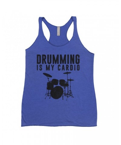 Music Life Ladies' Tank Top | Drumming Is My Cardio Shirt $6.82 Shirts