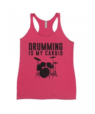 Music Life Ladies' Tank Top | Drumming Is My Cardio Shirt $6.82 Shirts