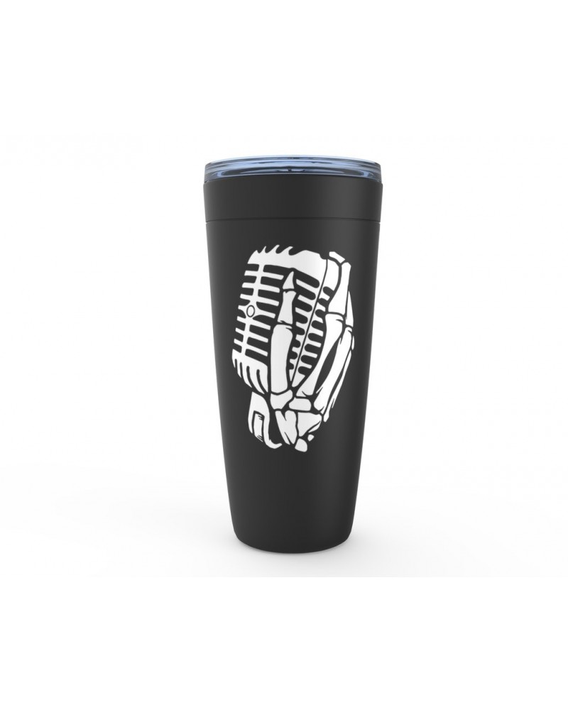 Music Life Viking Tumbler | Skelehands On The Mic Tumbler $5.92 Drinkware