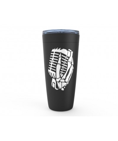 Music Life Viking Tumbler | Skelehands On The Mic Tumbler $5.92 Drinkware