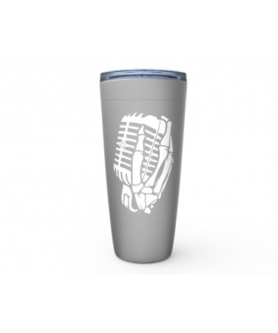 Music Life Viking Tumbler | Skelehands On The Mic Tumbler $5.92 Drinkware