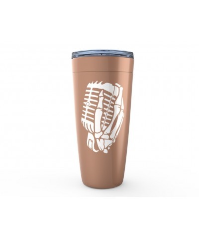 Music Life Viking Tumbler | Skelehands On The Mic Tumbler $5.92 Drinkware