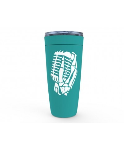 Music Life Viking Tumbler | Skelehands On The Mic Tumbler $5.92 Drinkware