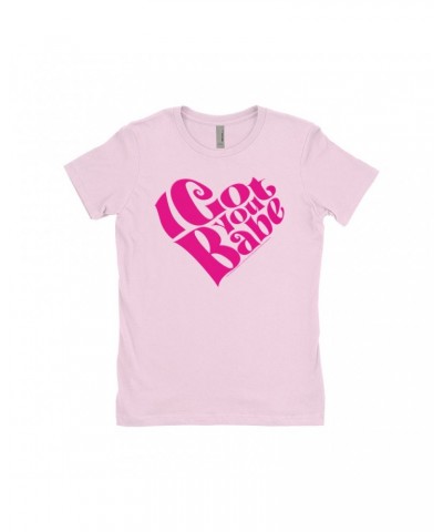 Sonny & Cher Ladies' Boyfriend T-Shirt | I Got You Babe Heart Image Shirt $7.34 Shirts