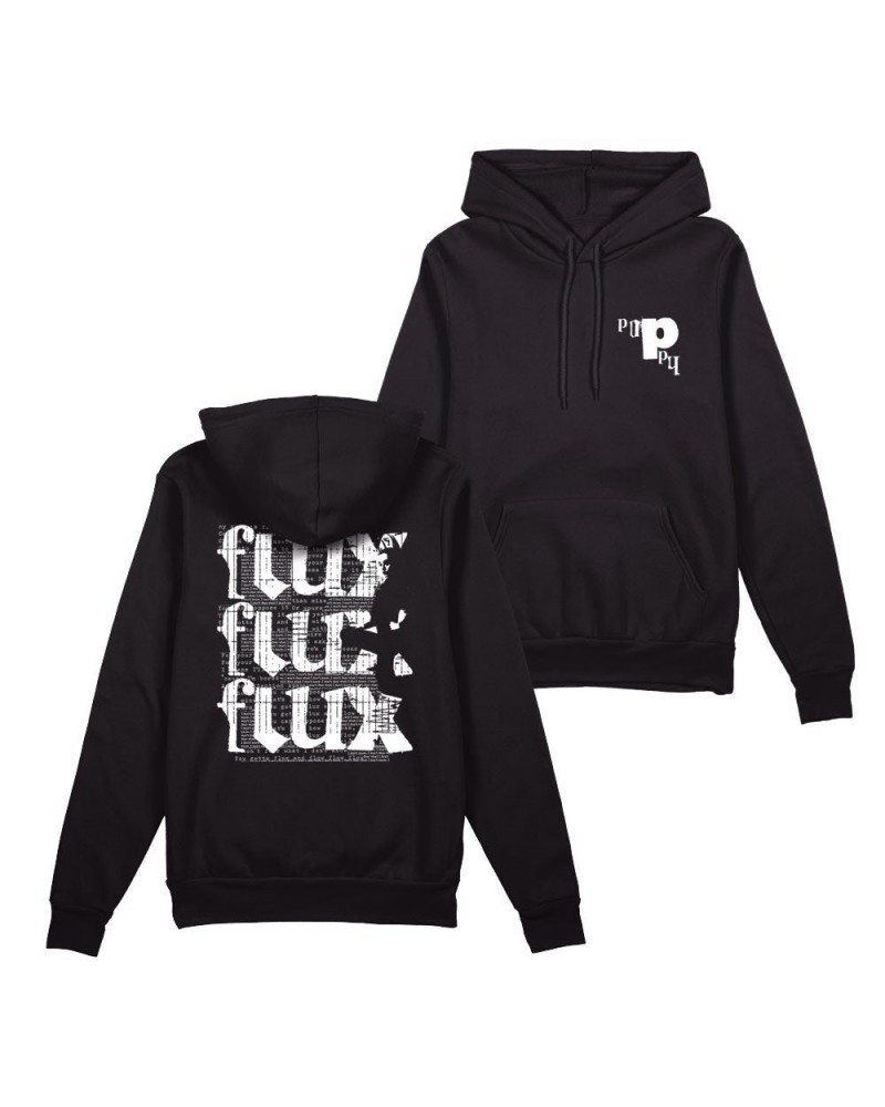 Poppy Flux Black Hoodie $12.82 Sweatshirts