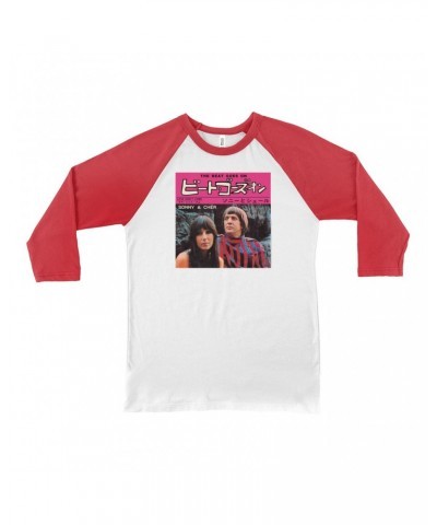 Sonny & Cher 3/4 Sleeve Baseball Tee | The Beat Goes On Japan Album Shirt $6.97 Shirts