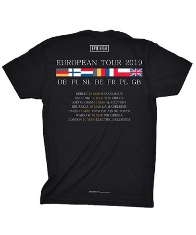 Epik High European 2019 Tour Tee $4.05 Shirts