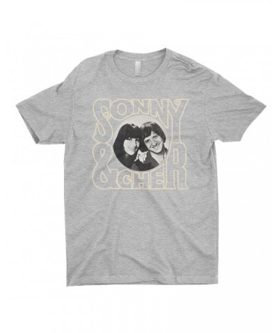 Sonny & Cher T-Shirt | Retro Logo And Photo Distressed Shirt $8.39 Shirts