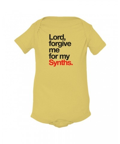 Music Life Baby Onesie | Forgive Me For My Synths Onesie $8.29 Kids