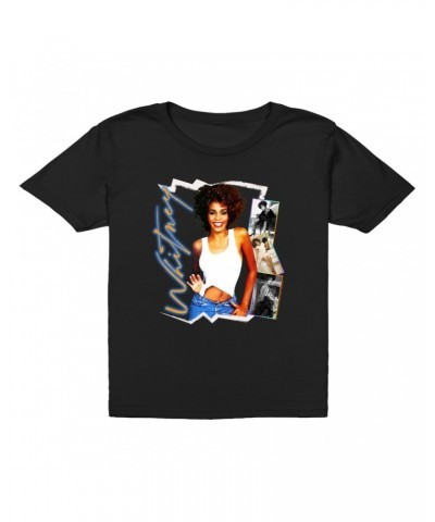 Whitney Houston Kids T-Shirt | Rainbow Ombre Electric Collage Kids T-Shirt $6.11 Kids