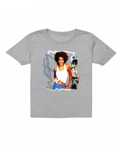 Whitney Houston Kids T-Shirt | Rainbow Ombre Electric Collage Kids T-Shirt $6.11 Kids