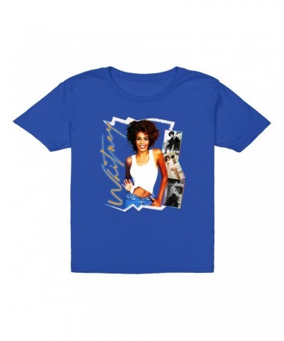 Whitney Houston Kids T-Shirt | Rainbow Ombre Electric Collage Kids T-Shirt $6.11 Kids