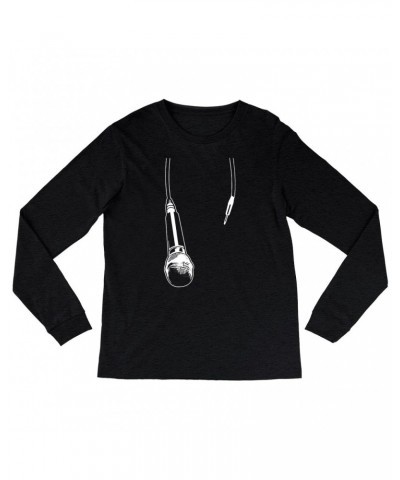 Music Life Heather Long Sleeve Shirt | Let The Mic Hang Shirt $8.09 Shirts