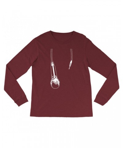 Music Life Heather Long Sleeve Shirt | Let The Mic Hang Shirt $8.09 Shirts