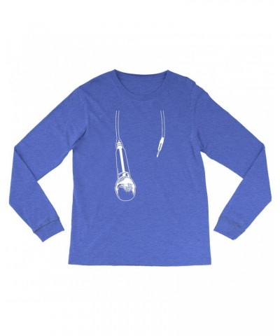 Music Life Heather Long Sleeve Shirt | Let The Mic Hang Shirt $8.09 Shirts