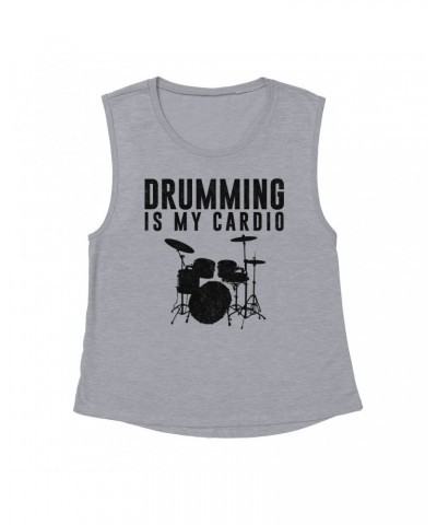 Music Life Muscle Tank | Drumming Is My Cardio Tank Top $11.88 Shirts