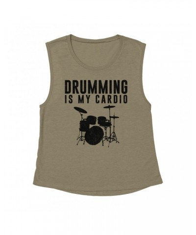 Music Life Muscle Tank | Drumming Is My Cardio Tank Top $11.88 Shirts