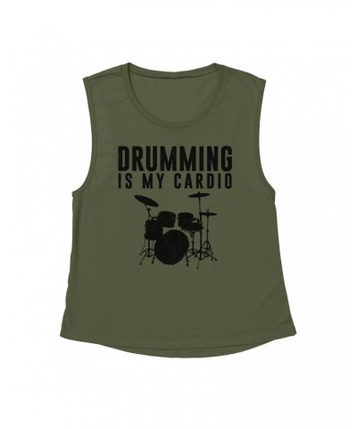 Music Life Muscle Tank | Drumming Is My Cardio Tank Top $11.88 Shirts