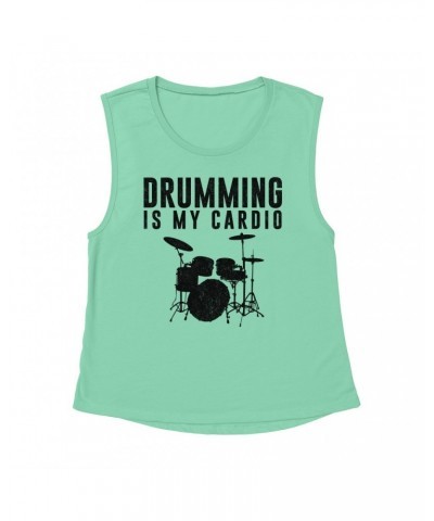 Music Life Muscle Tank | Drumming Is My Cardio Tank Top $11.88 Shirts