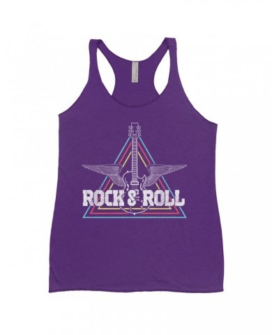 Music Life Ladies' Tank Top | Flying Guitar Rock n' Roll Shirt $7.91 Shirts