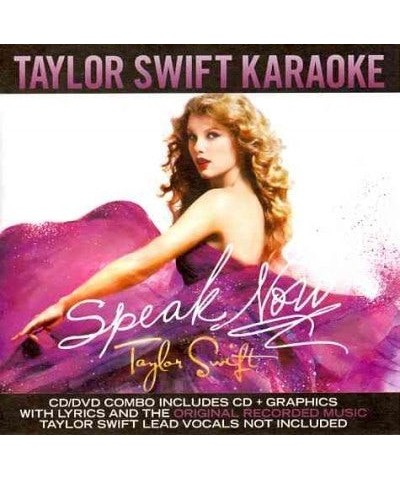 Taylor Swift Speak Now Karaoke (CD+G/DVD Combo) CD $14.35 CD