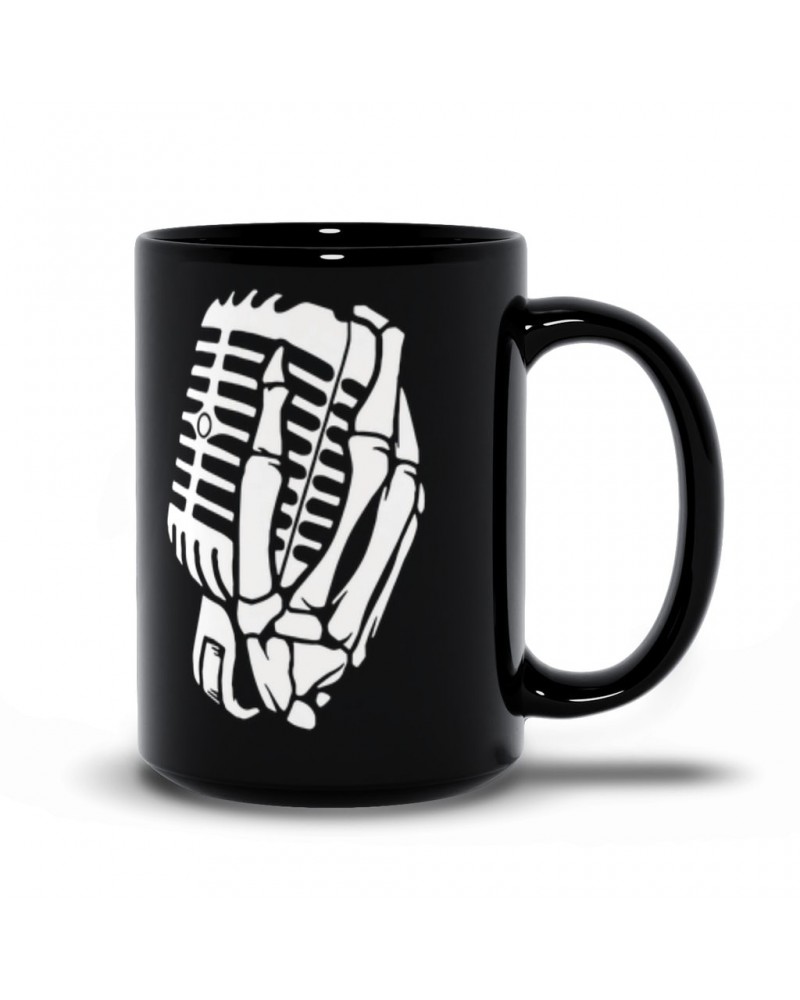 Music Life Mug | Skelehands On The Mic Mug $13.19 Drinkware