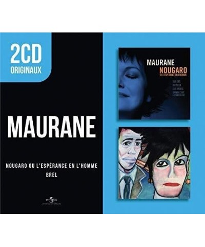 Maurane 2 CD ORIGINAUX : NOUGARO OU L'ESPERANCE EN L'HOMME CD $9.88 CD