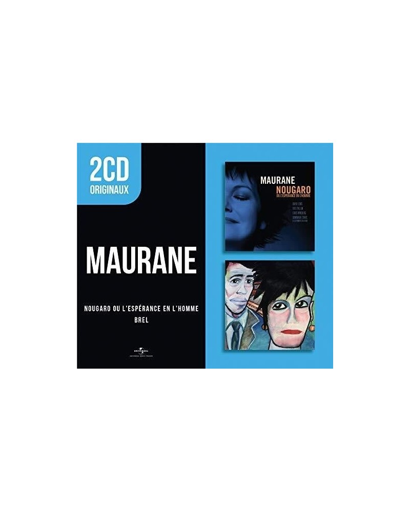 Maurane 2 CD ORIGINAUX : NOUGARO OU L'ESPERANCE EN L'HOMME CD $9.88 CD