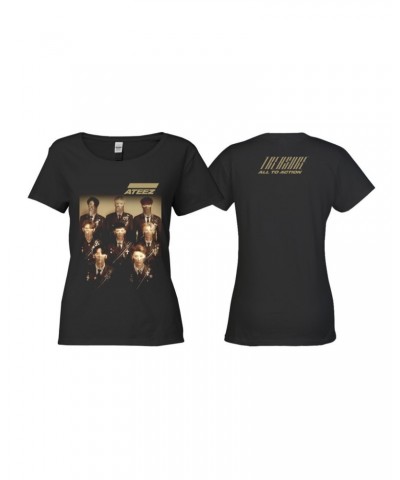 ATEEZ Treasure Ladies Black T-shirt $9.23 Shirts